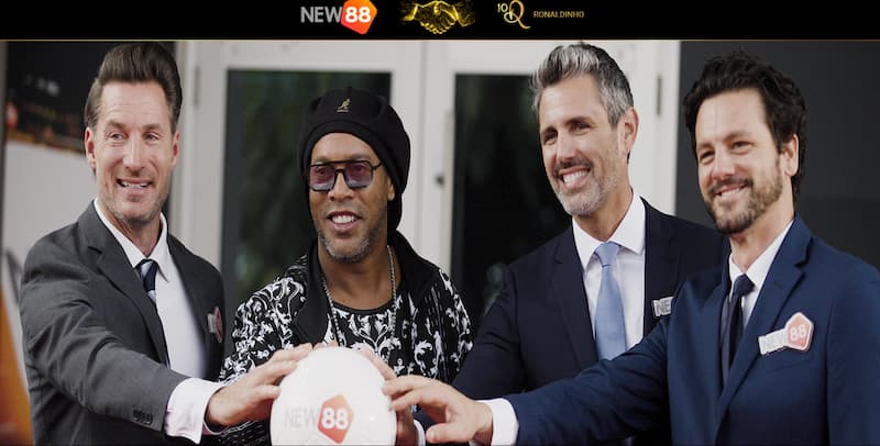 New88 đại sứ thương hiệu - Cầu thủ Ronaldinho hợp tác 2 Ronaldinho và việc hợp tác làm New88 đại sứ thương hiệu